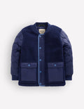 Borg Bomber Jacket-Medieval Blue
