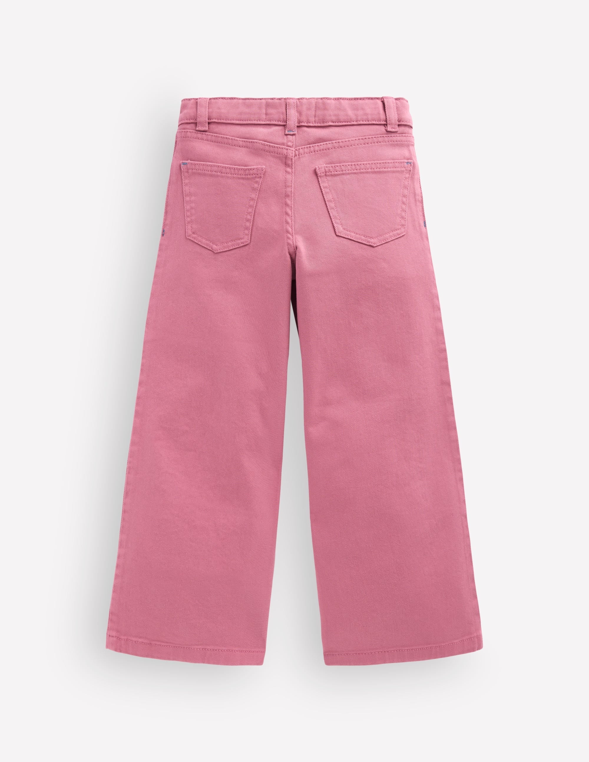 Wide Leg Jeans-Pink Heather