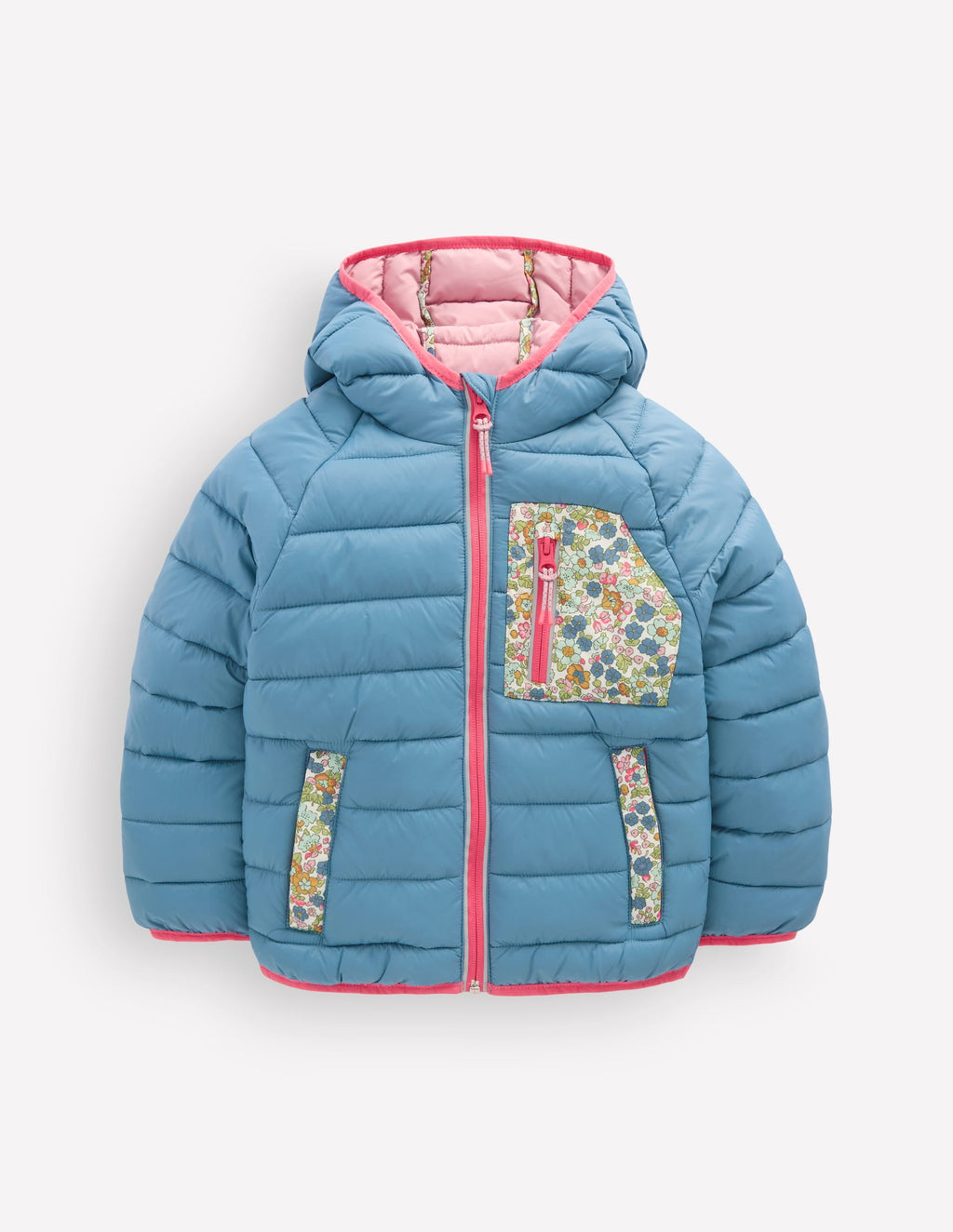 Pack-away Padded Jacket-Blue