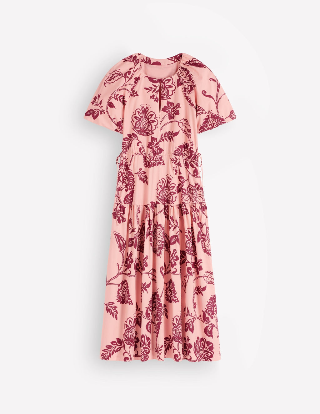 Draw Waist Fashion Dress-Chalf Pink, Planted Meadows