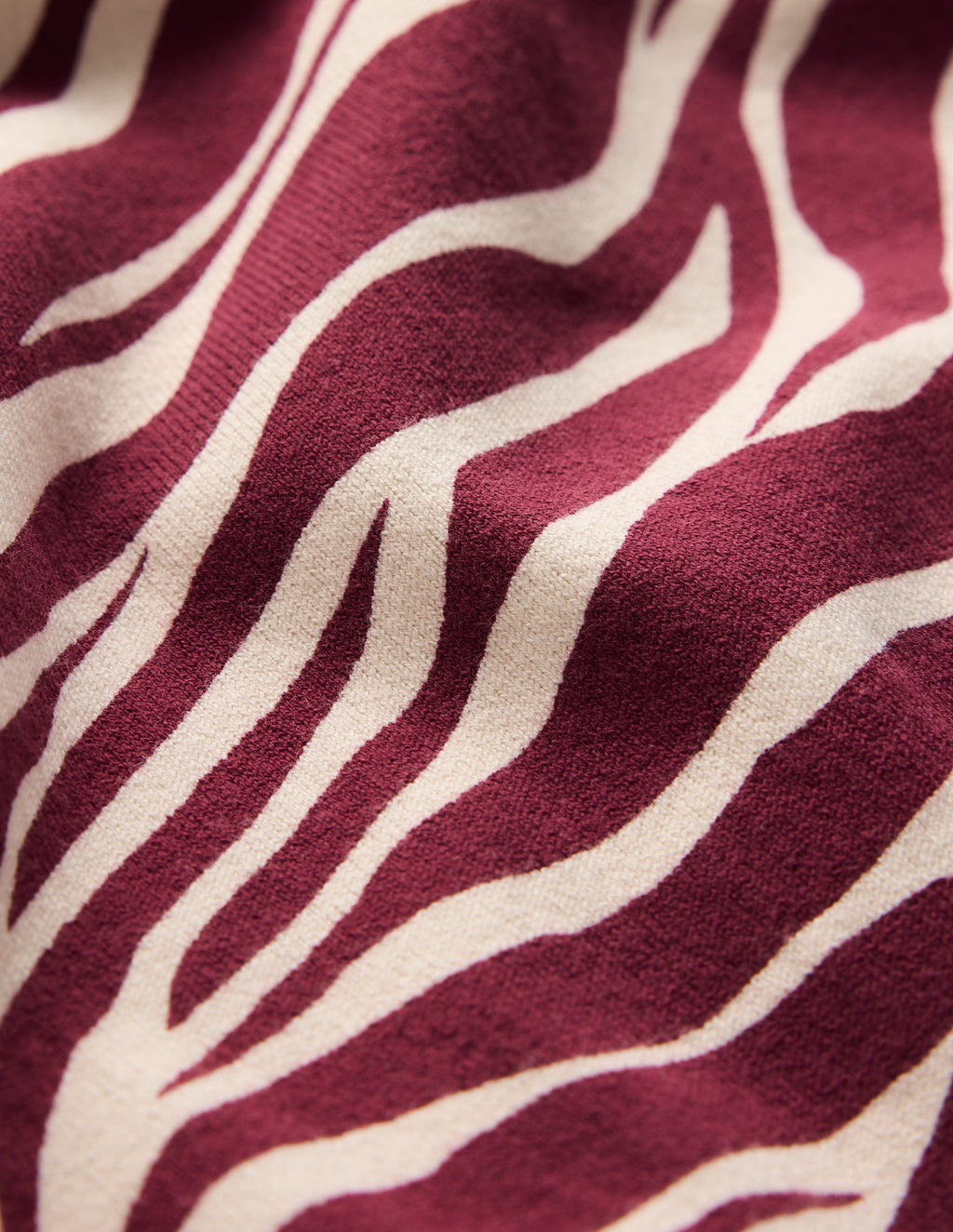 Camilla Cotton Crew Jumper-Chestnut, Zebra