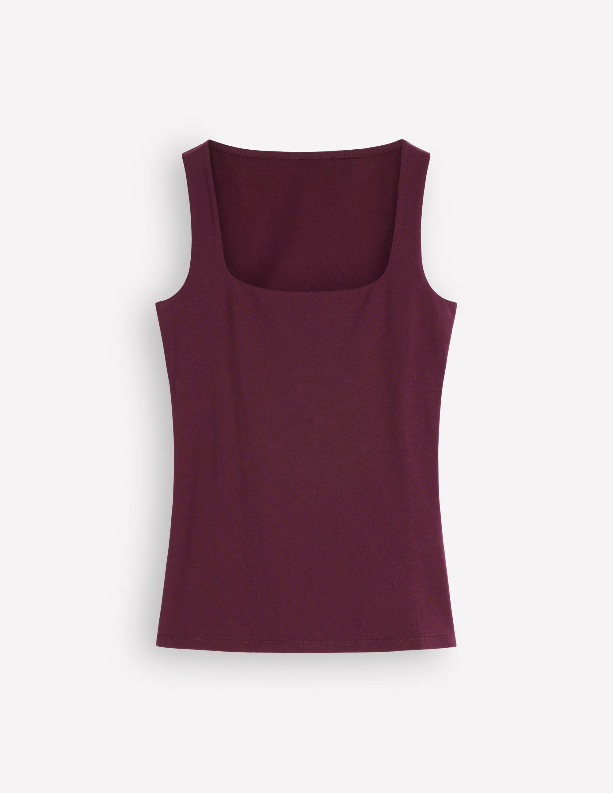Brooke Double Layer Tank-Dark Cherry