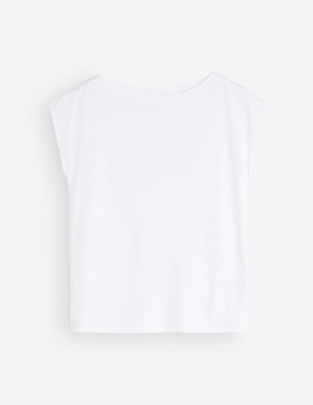 Supersoft Slash Neck T-Shirt-White