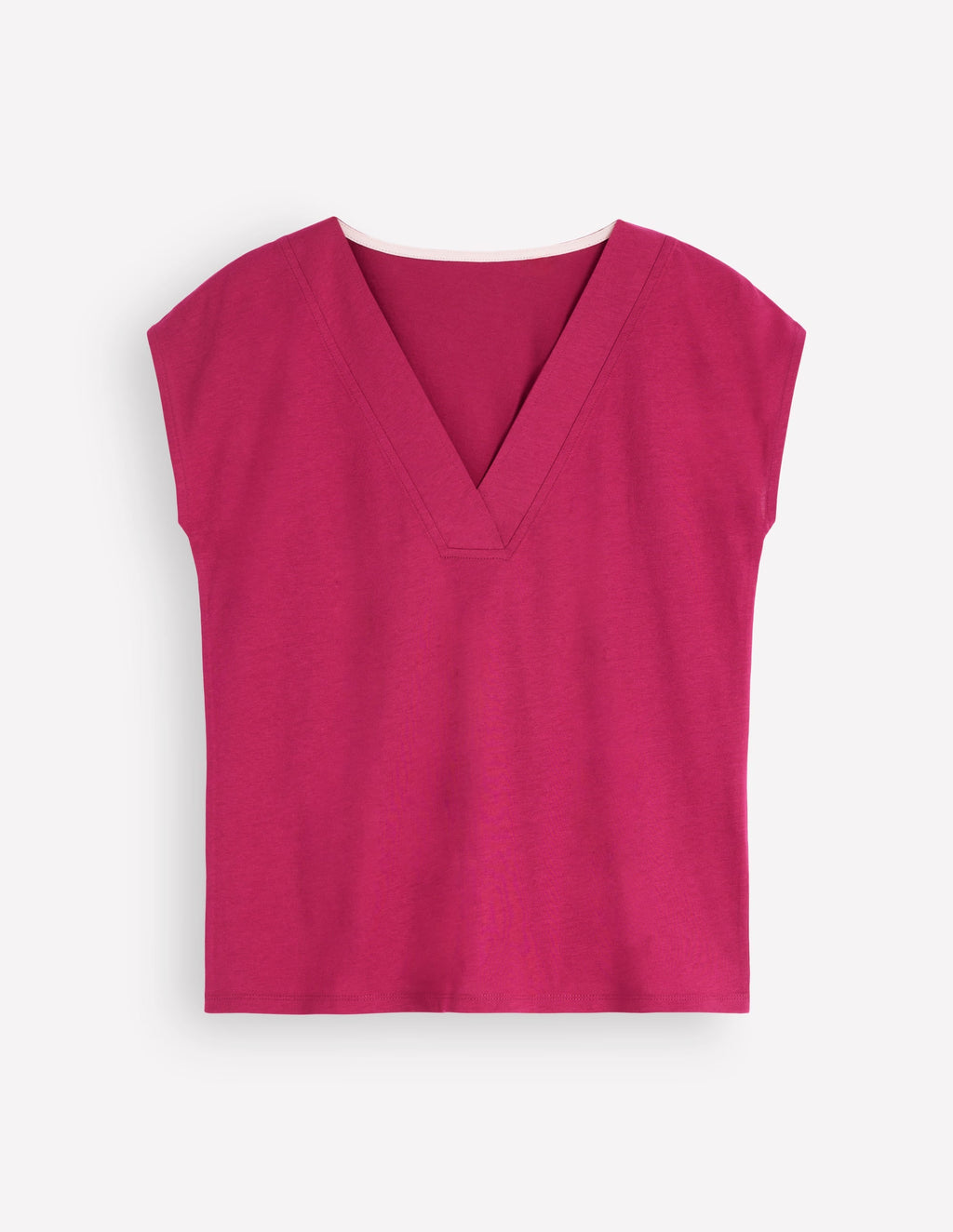 Imi Supersoft V-neck T-shirt-Beet Red