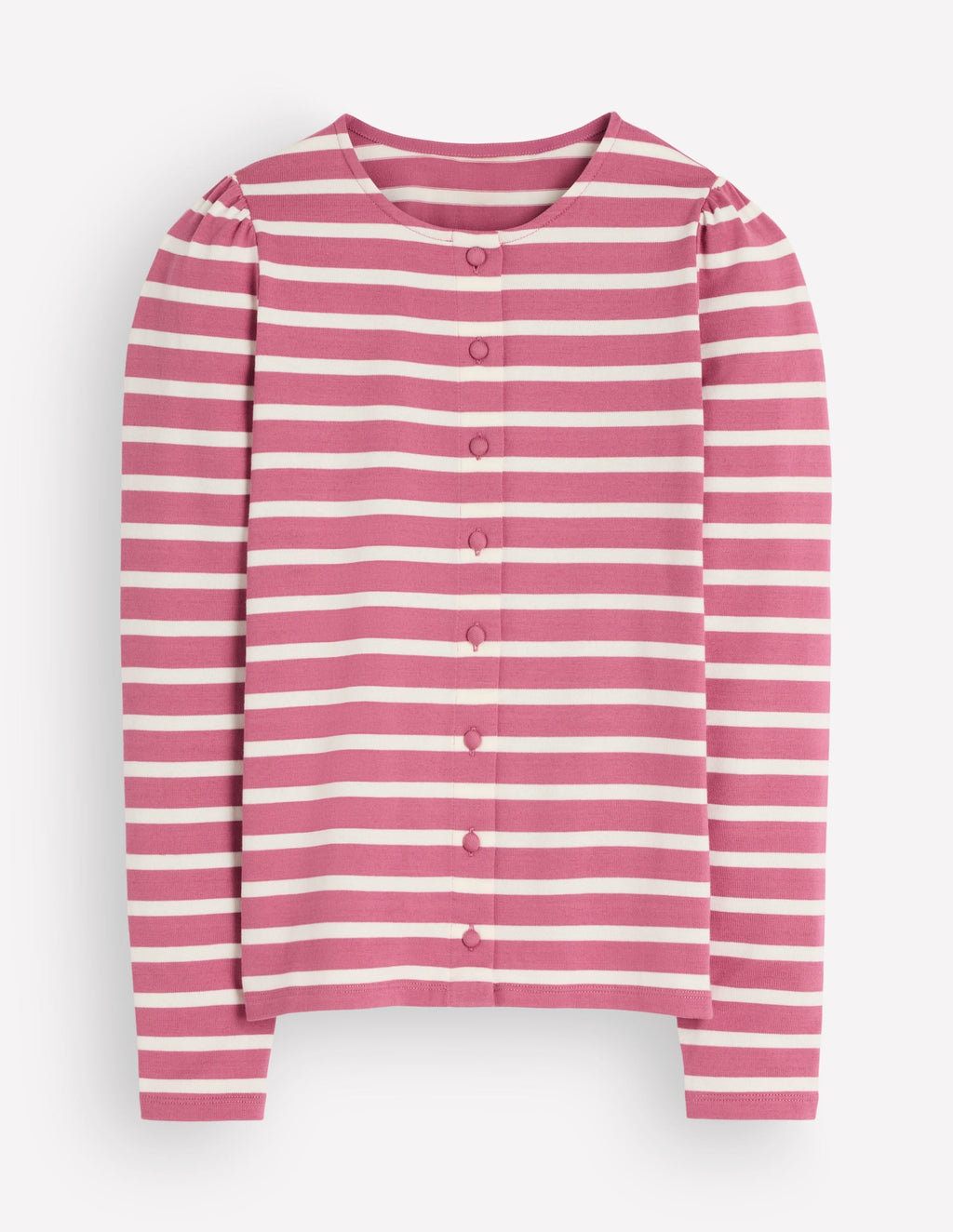 Iris Puff Sleeve Mariner-Heather Rose/ Ivory Stripe