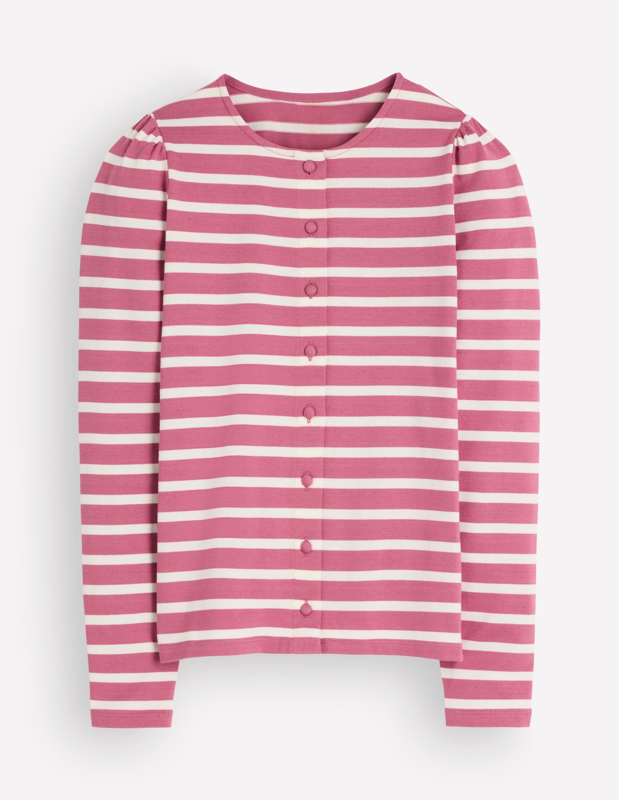 Iris Puff Sleeve Mariner-Heather Rose/ Ivory Stripe