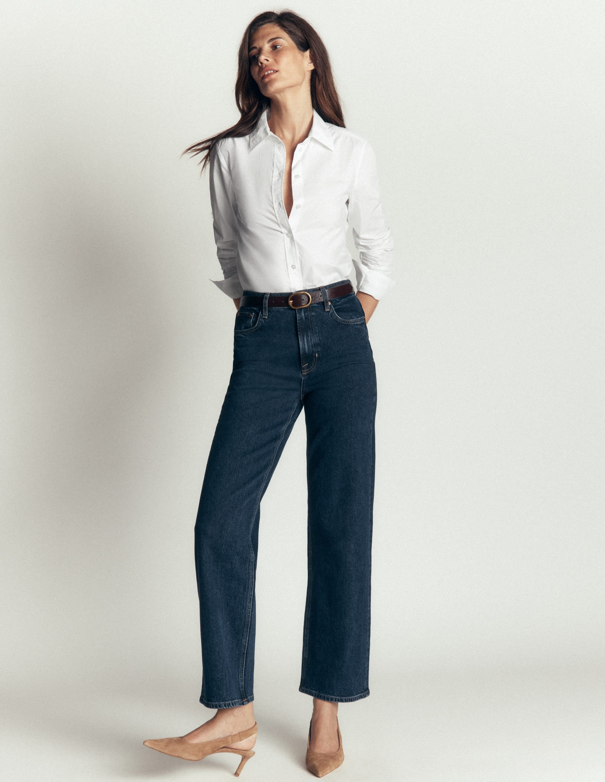 NEW Sienna Cotton Shirt-White